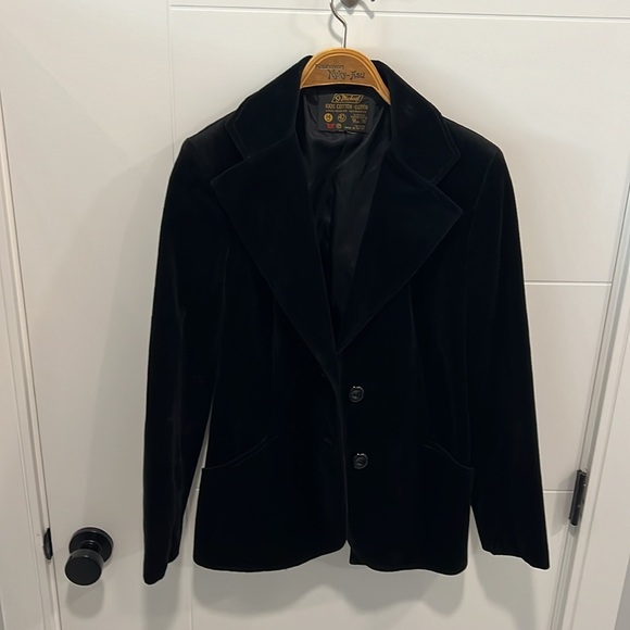 Vintage suede like blazer jacket size 14 - Picture 3 of 9